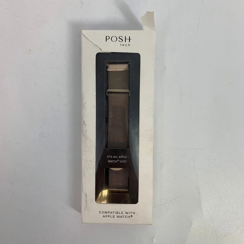 Posh Tech Apple Watch Band Infinity Metal Mesh Strap Fits All‎ Sizes Gold